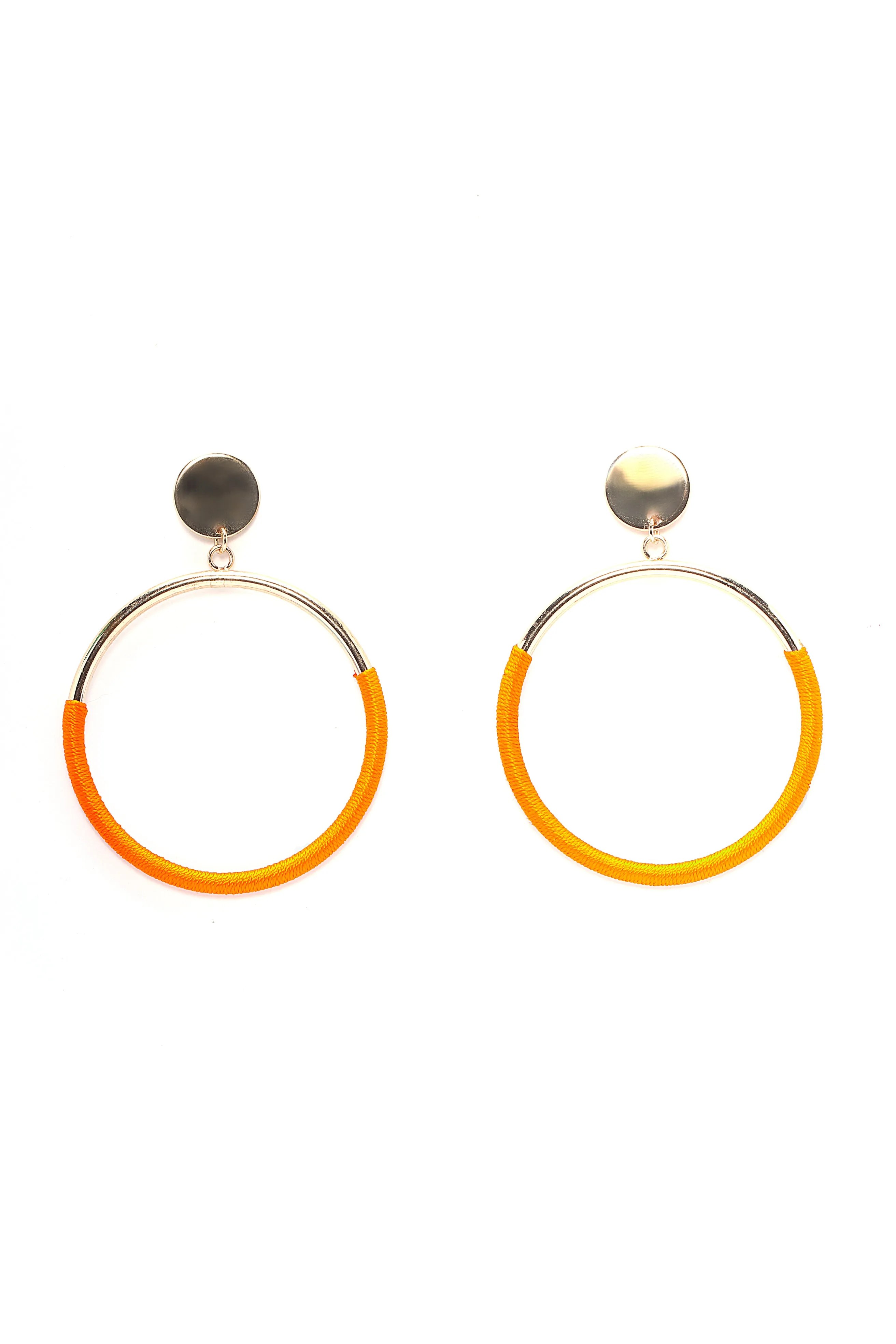 Above Average Earrings - Gold/Orange