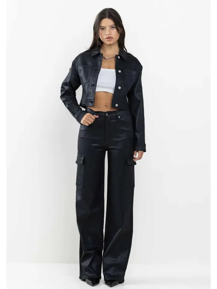 coated Black Jacket