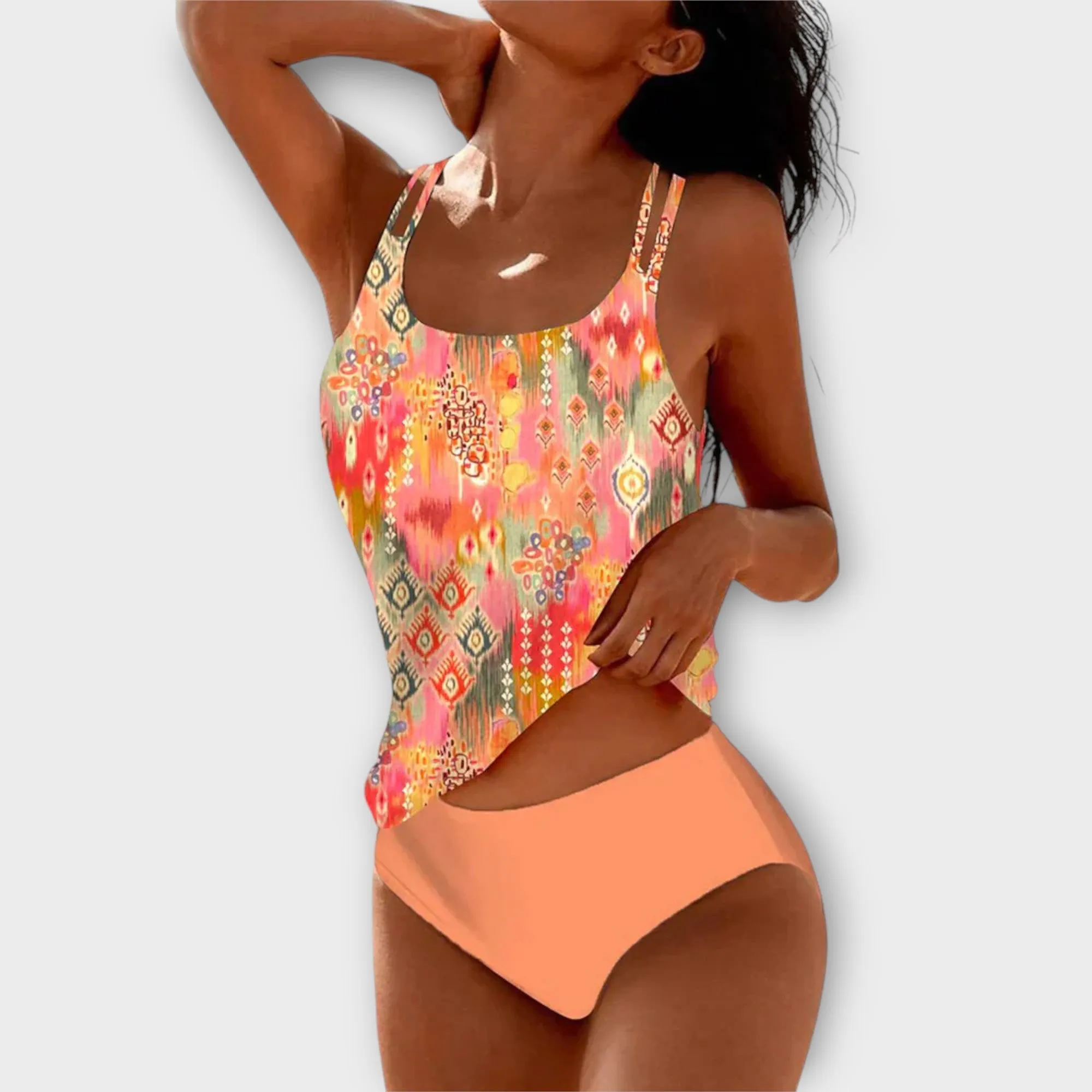 Elara Elegant Patterned Swimsuit