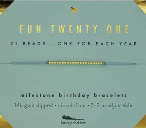 Fun Twenty One | Gold Dipped | Bracelet