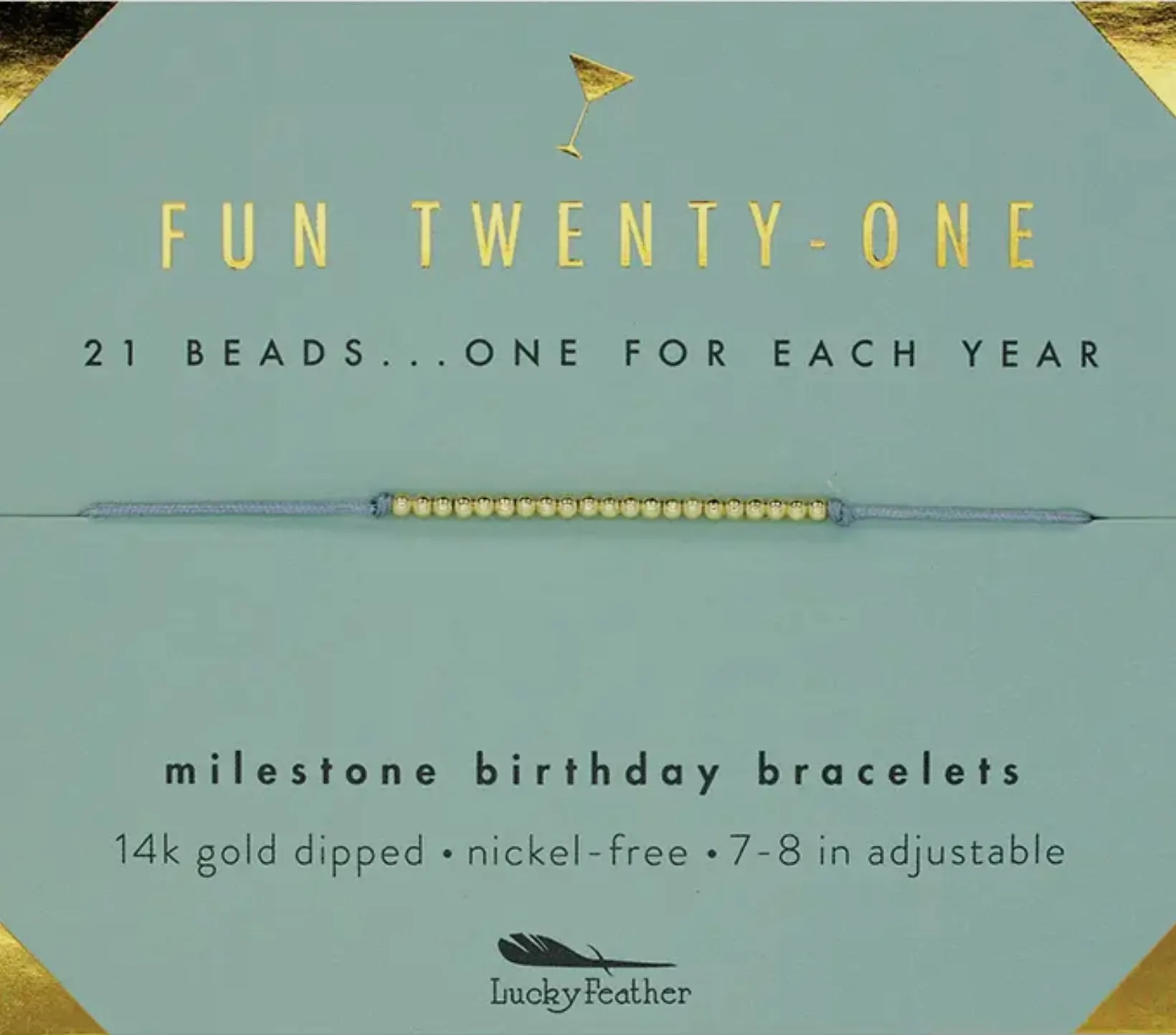 Fun Twenty One | Gold Dipped | Bracelet