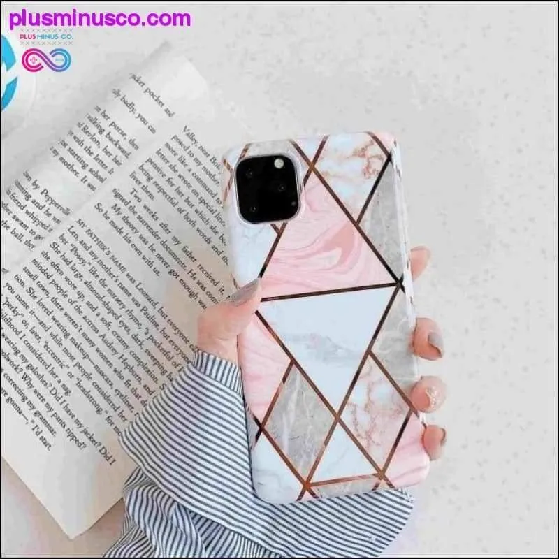 Geometric Marble iPhone Case Coque Holder For iPhone 11 Pro