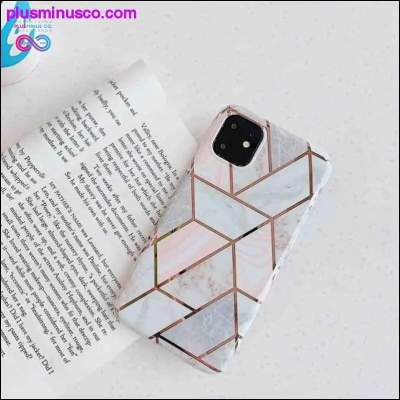 Geometric Marble iPhone Case Coque Holder For iPhone 11 Pro