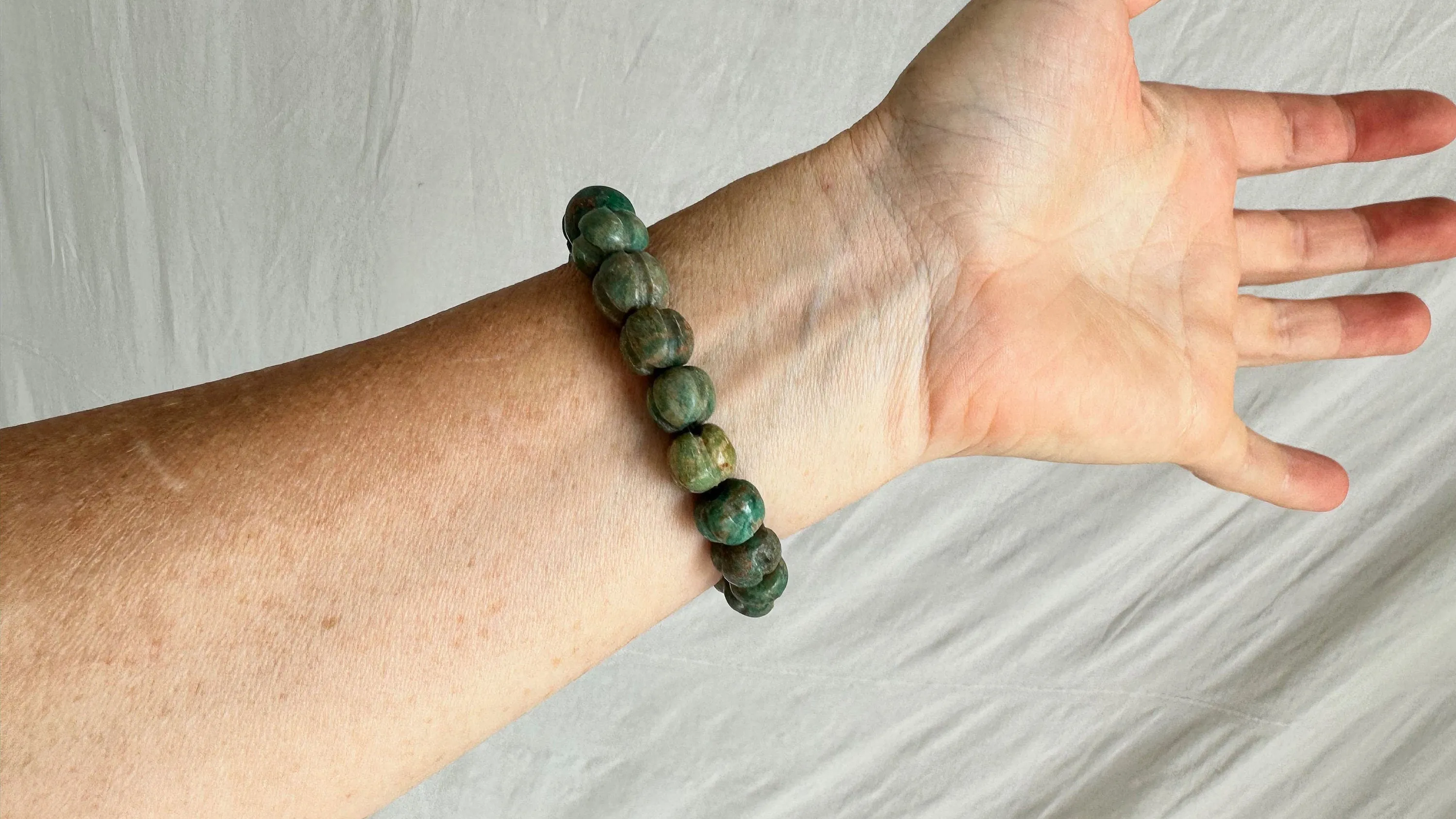 Guatemalita Beaded Bracelet. Sterling Silver. 2181