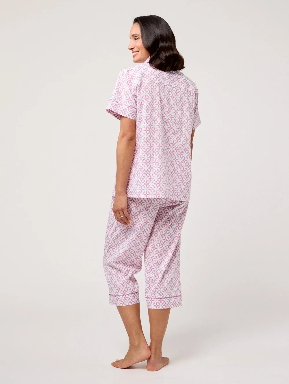 Jolina Short Sleeve 3/4 Pyjama Set