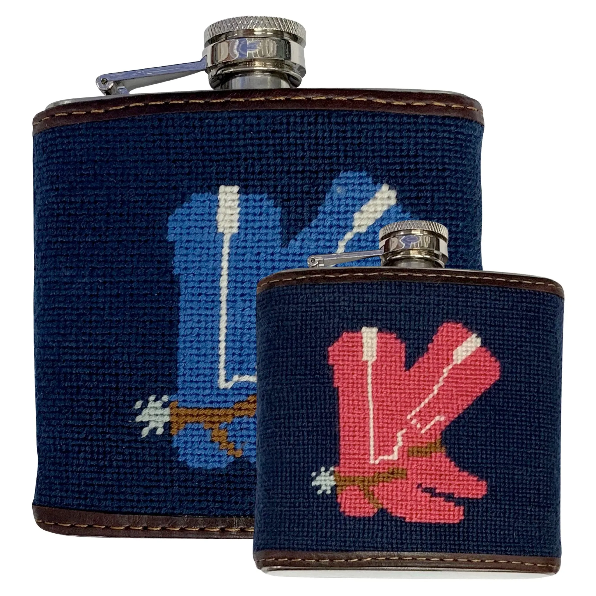 Needlepoint Flask