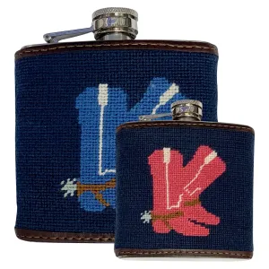 Needlepoint Flask