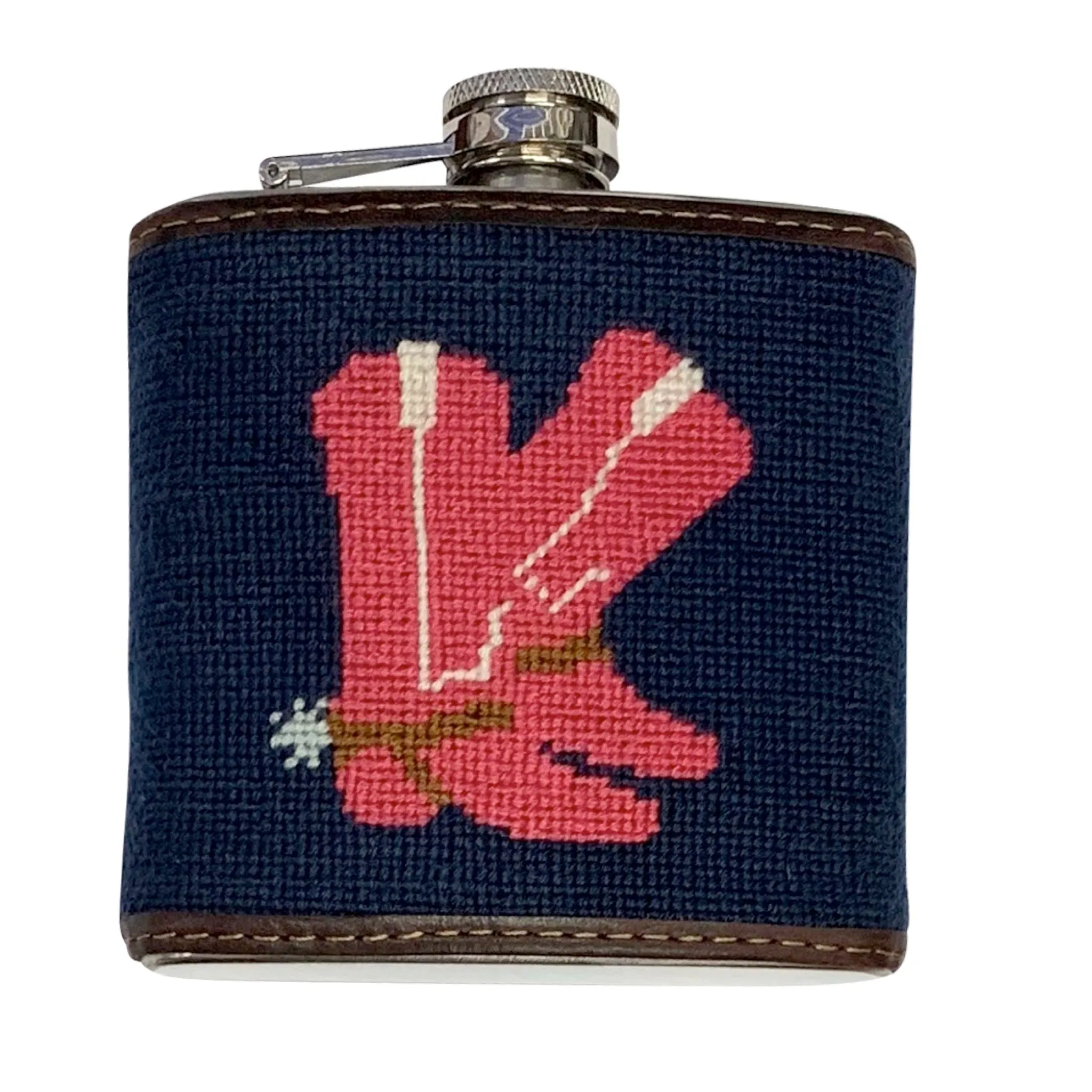 Needlepoint Flask