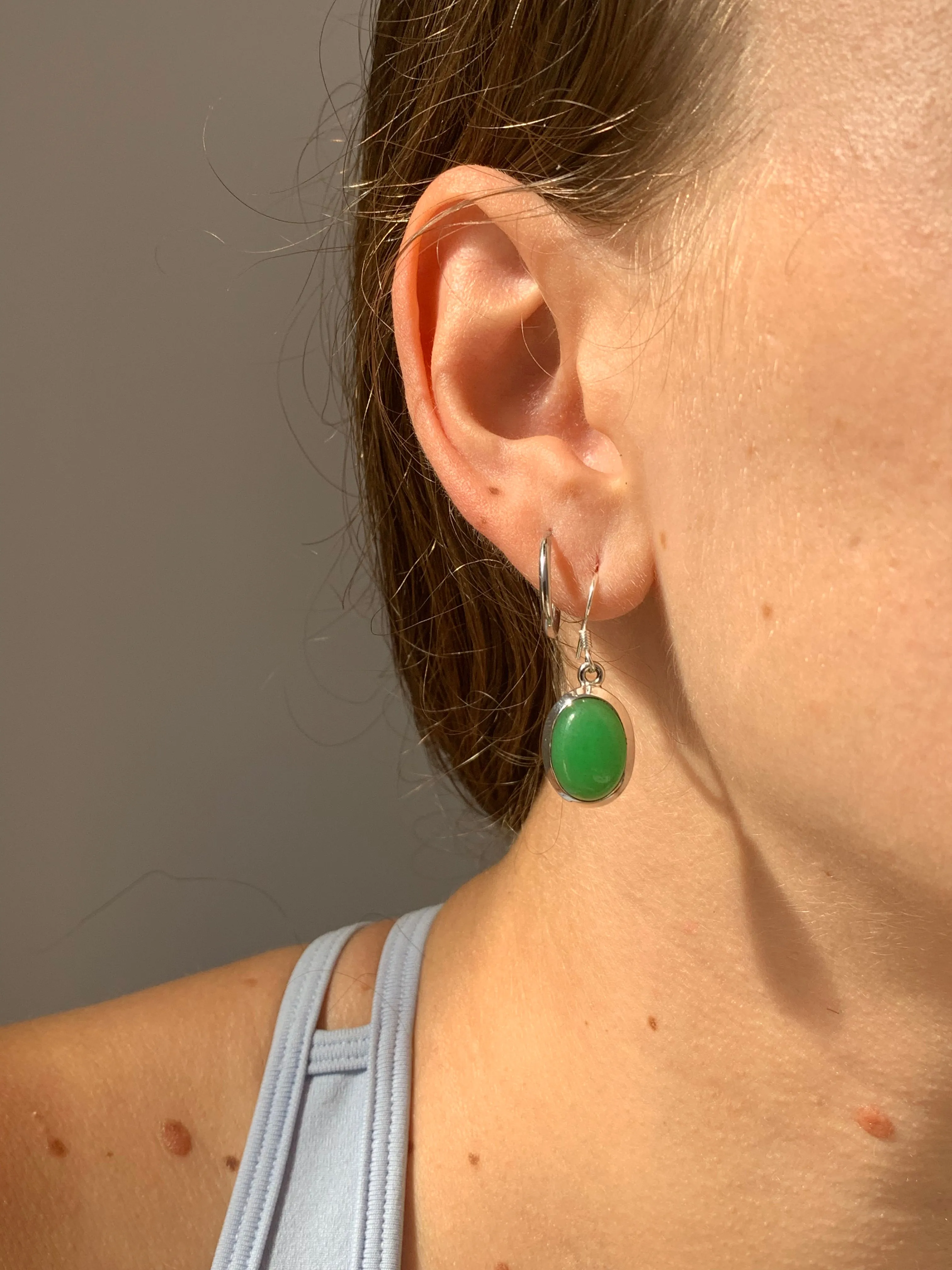 Nephrite Jade Naevia Earrings