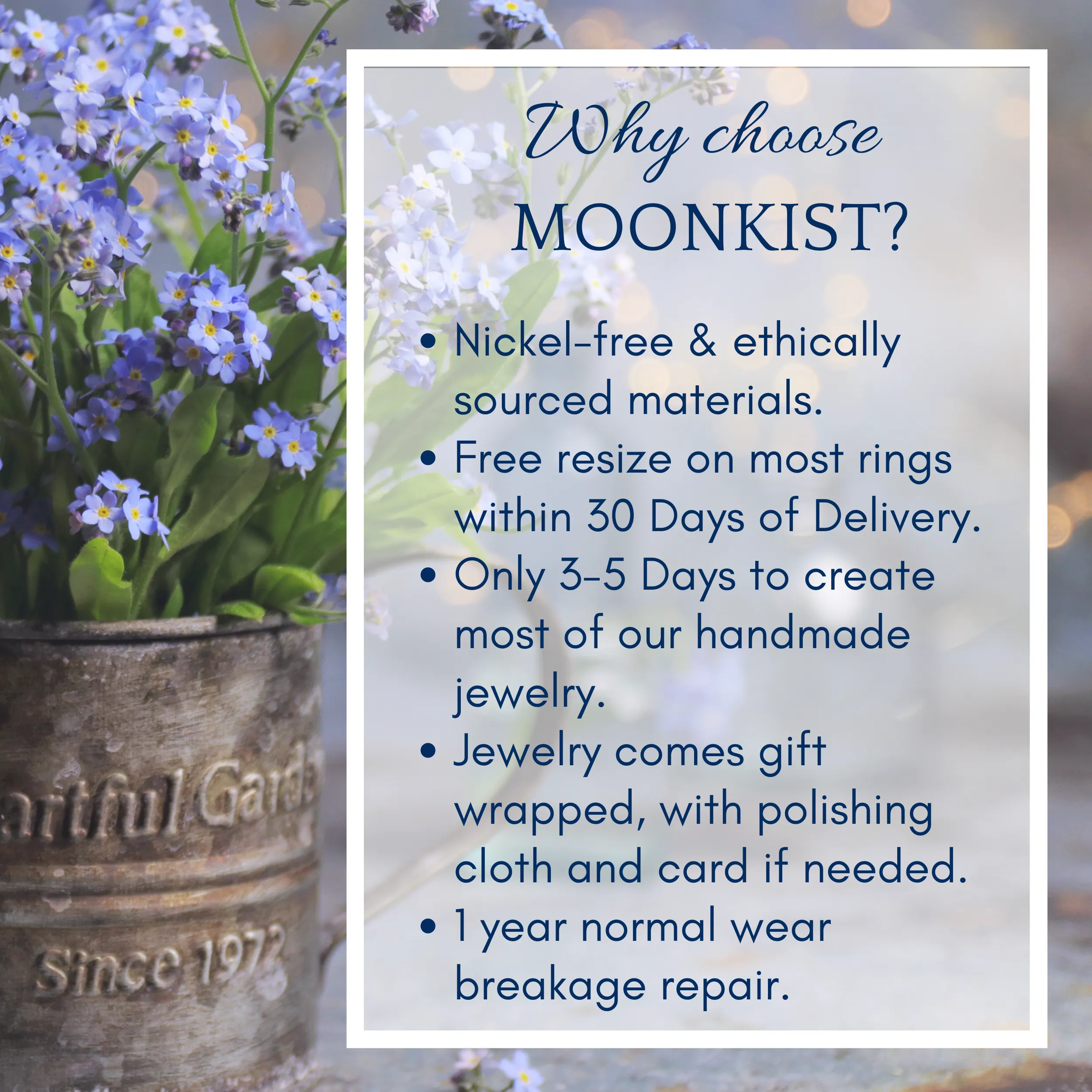 Oval Moissanite Flower Engagement Ring | Moonkist Designs