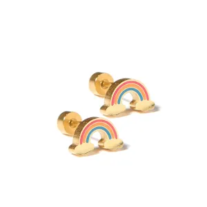 Rainbow Days Screwback Stud Earrings
