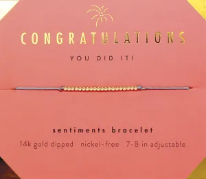 Sentiments Bracelet - Congratulations