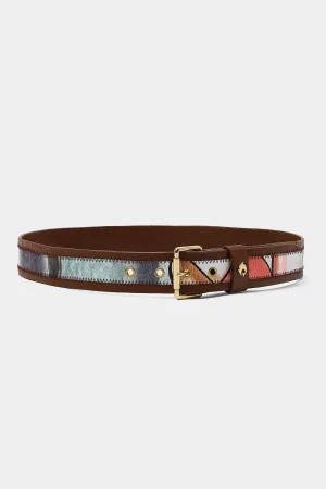 Tan Saun Trimmed Belt