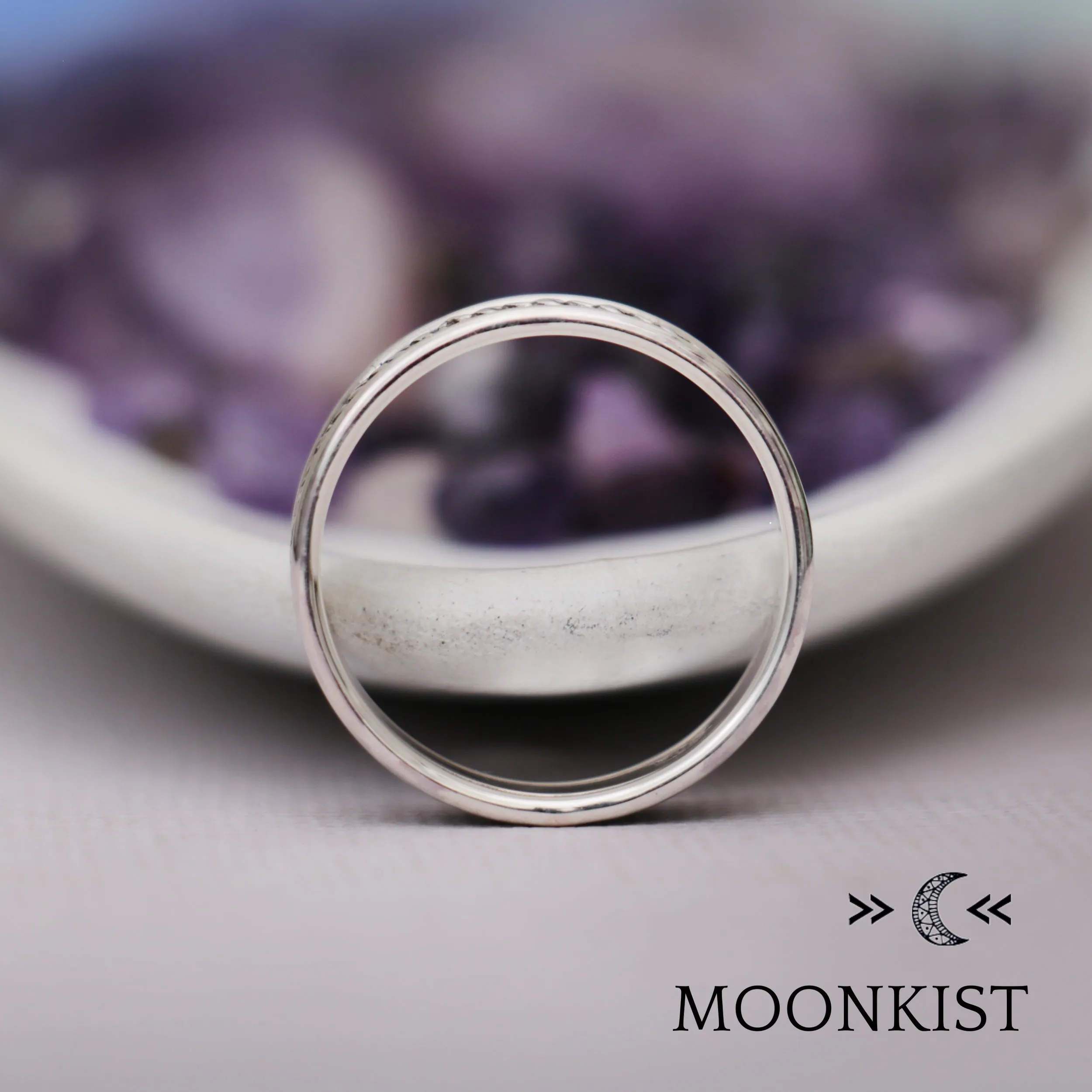Wide Infinity Knot Wedding Band  | Moonkist Designs