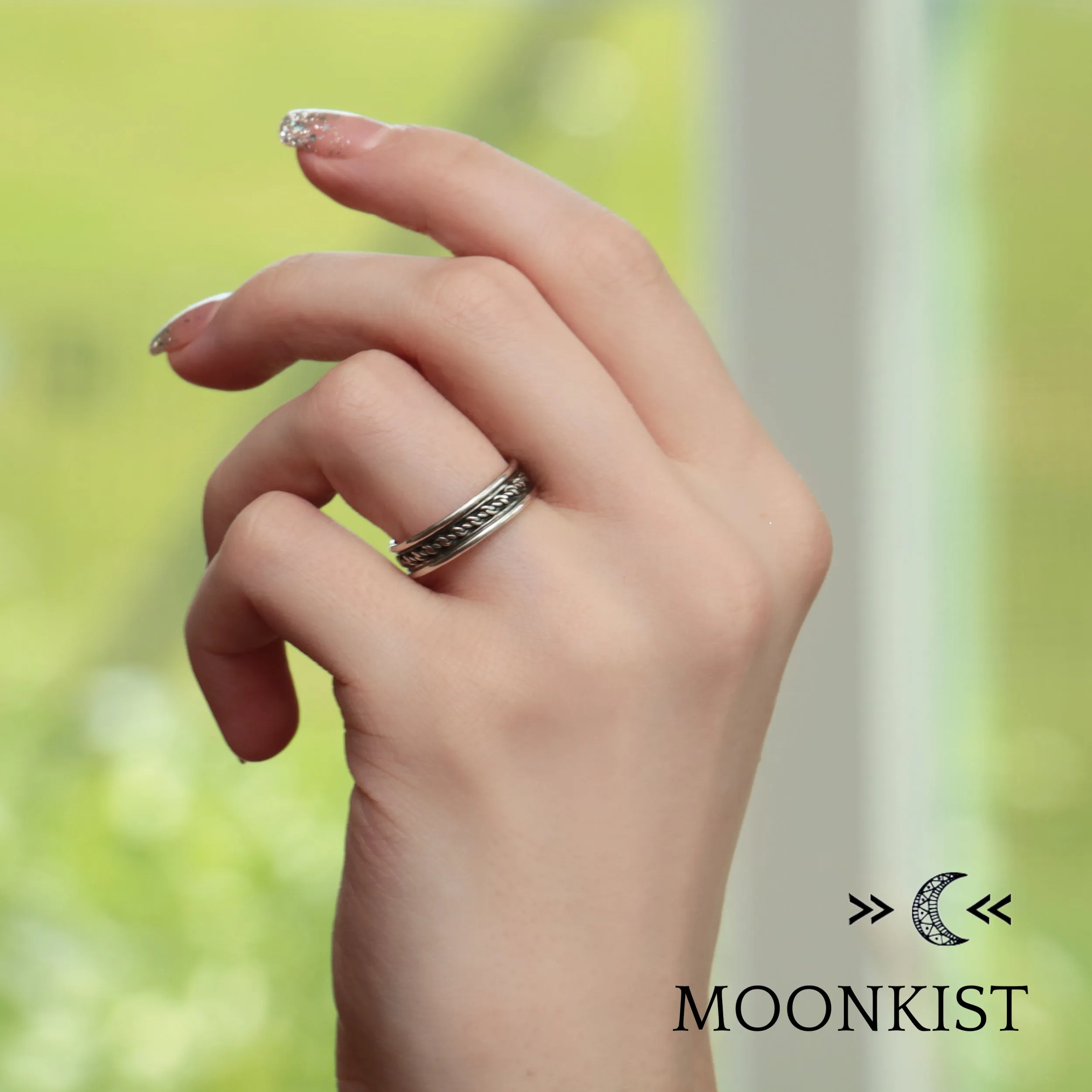 Wide Infinity Knot Wedding Band  | Moonkist Designs