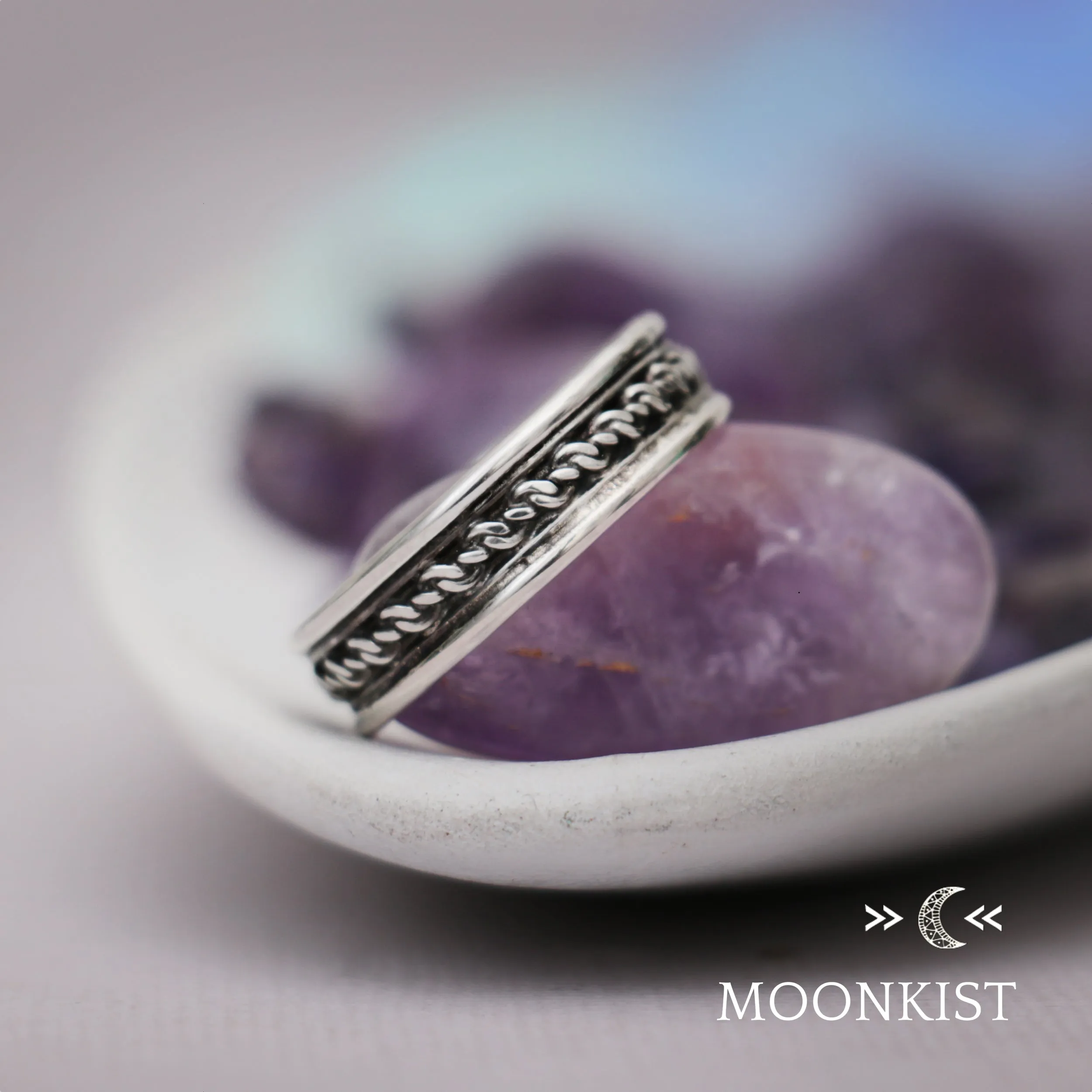 Wide Infinity Knot Wedding Band  | Moonkist Designs
