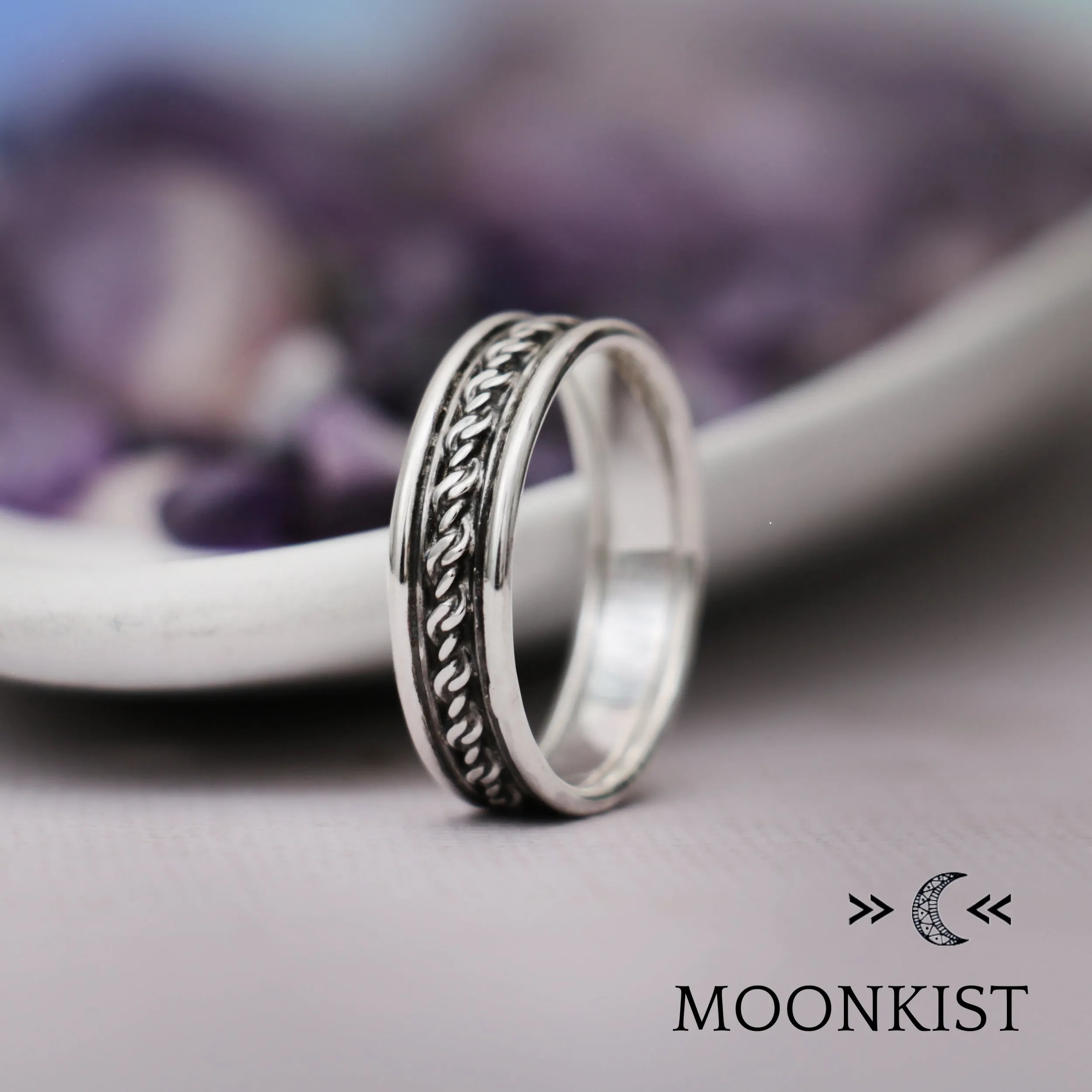 Wide Infinity Knot Wedding Band  | Moonkist Designs
