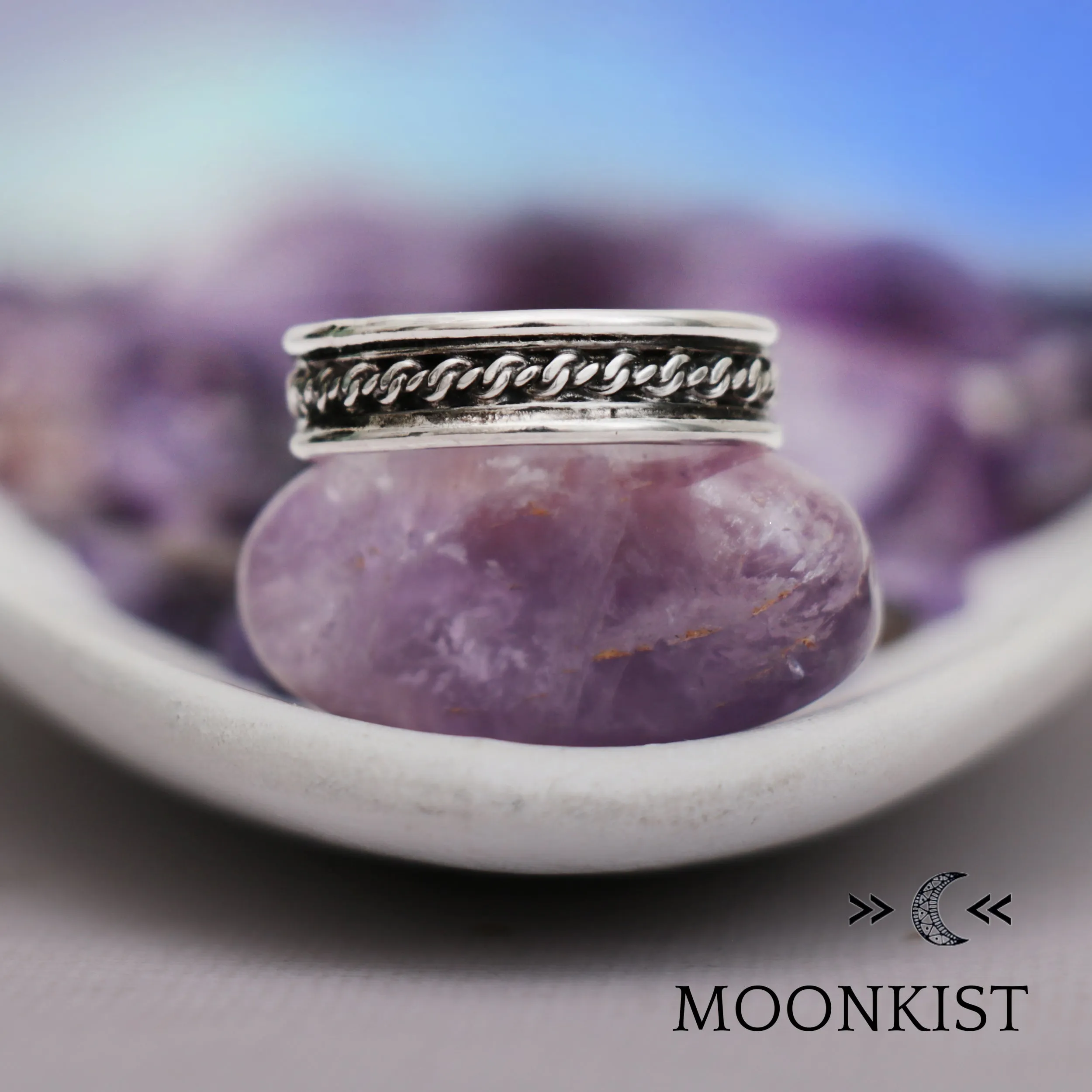 Wide Infinity Knot Wedding Band  | Moonkist Designs