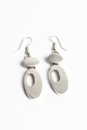 Zamak Mod Oval Earrings